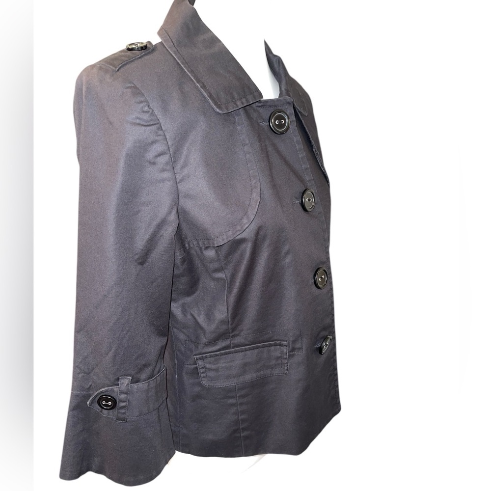 Rafaella Soft Black Cotton Jacket size Large - Picture 6 of 16